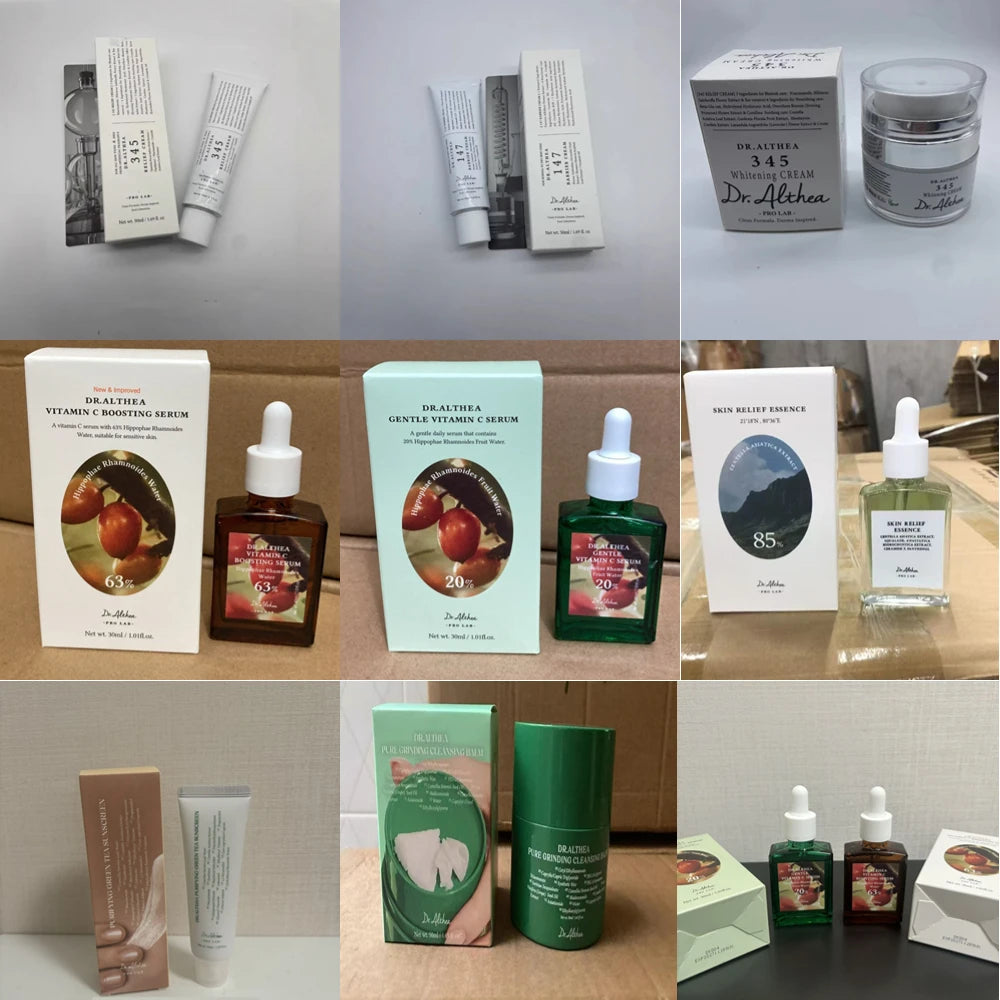 Korean Skin Care - Intensive Repair 345 Relief Cream, VC Boosting Serum, 345 Whitening Cream, Relief Essence, Cleansing Balm